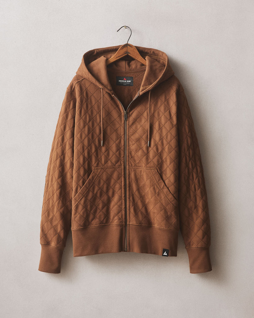 Men’s Diamond Stitch Classic Full Zip