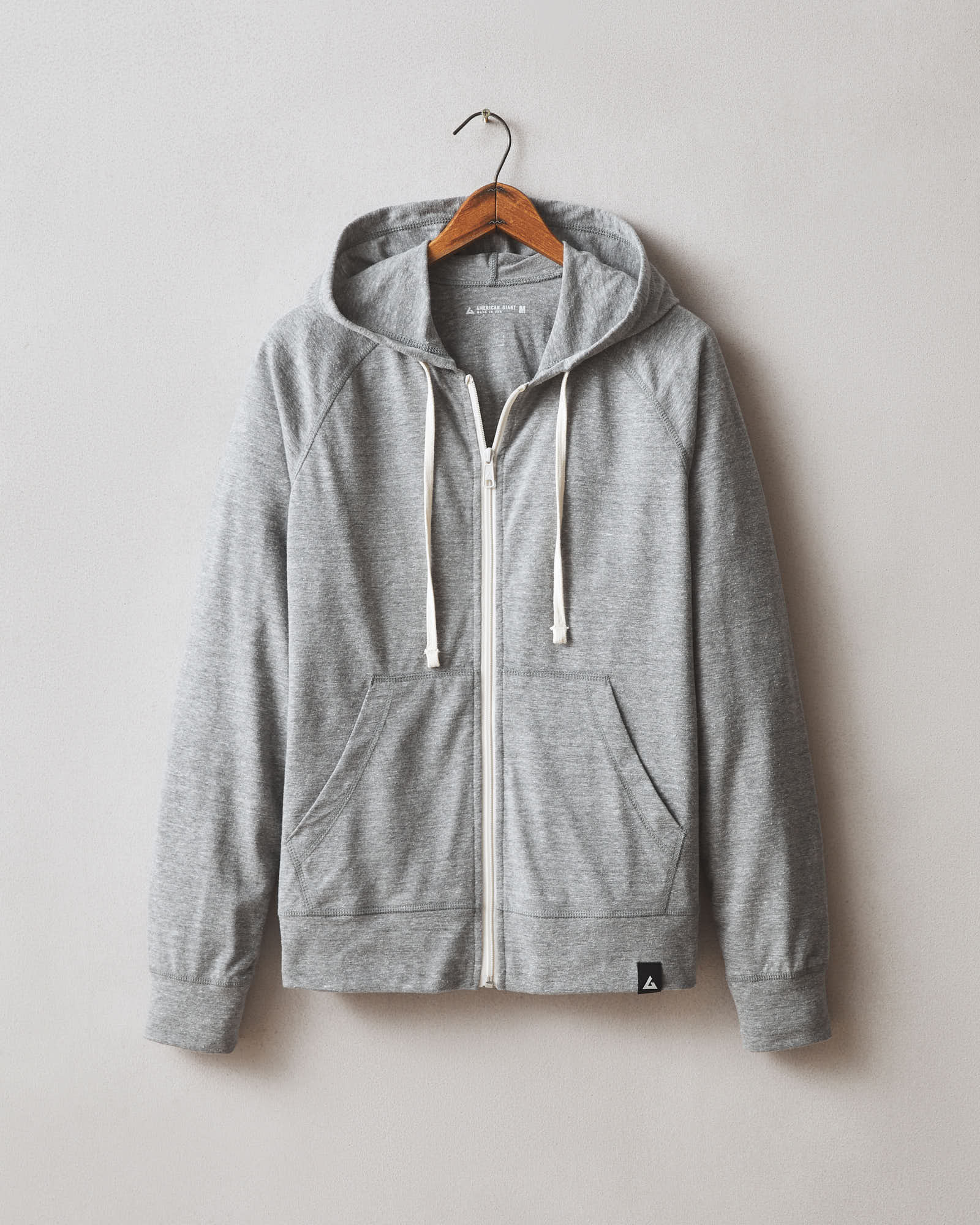 Men's Lightweight Full Zip Dark Charcoal Heather