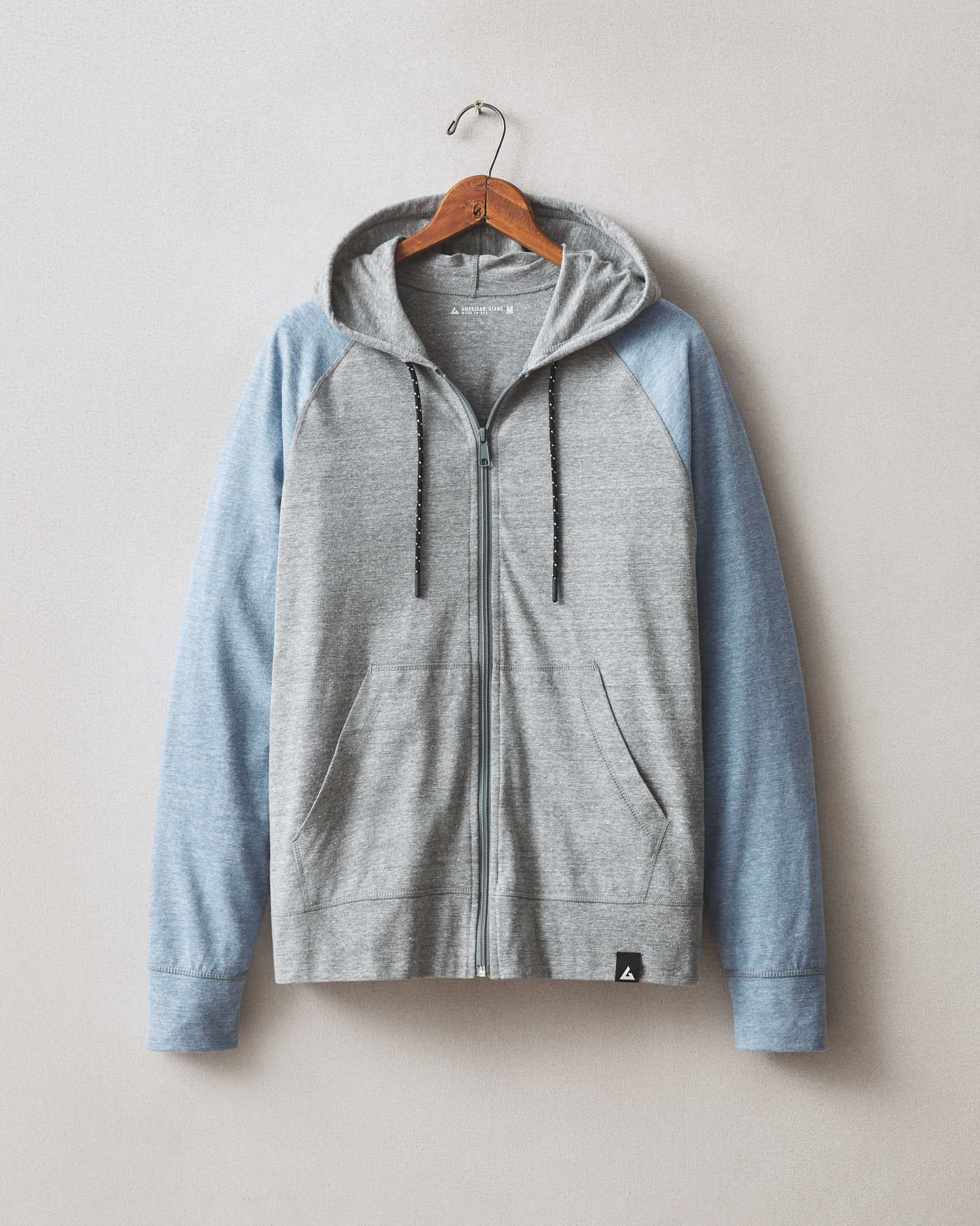 JJJ〜★ Men's Colorblock Lightweight Full Zip - Blue Jay Dark