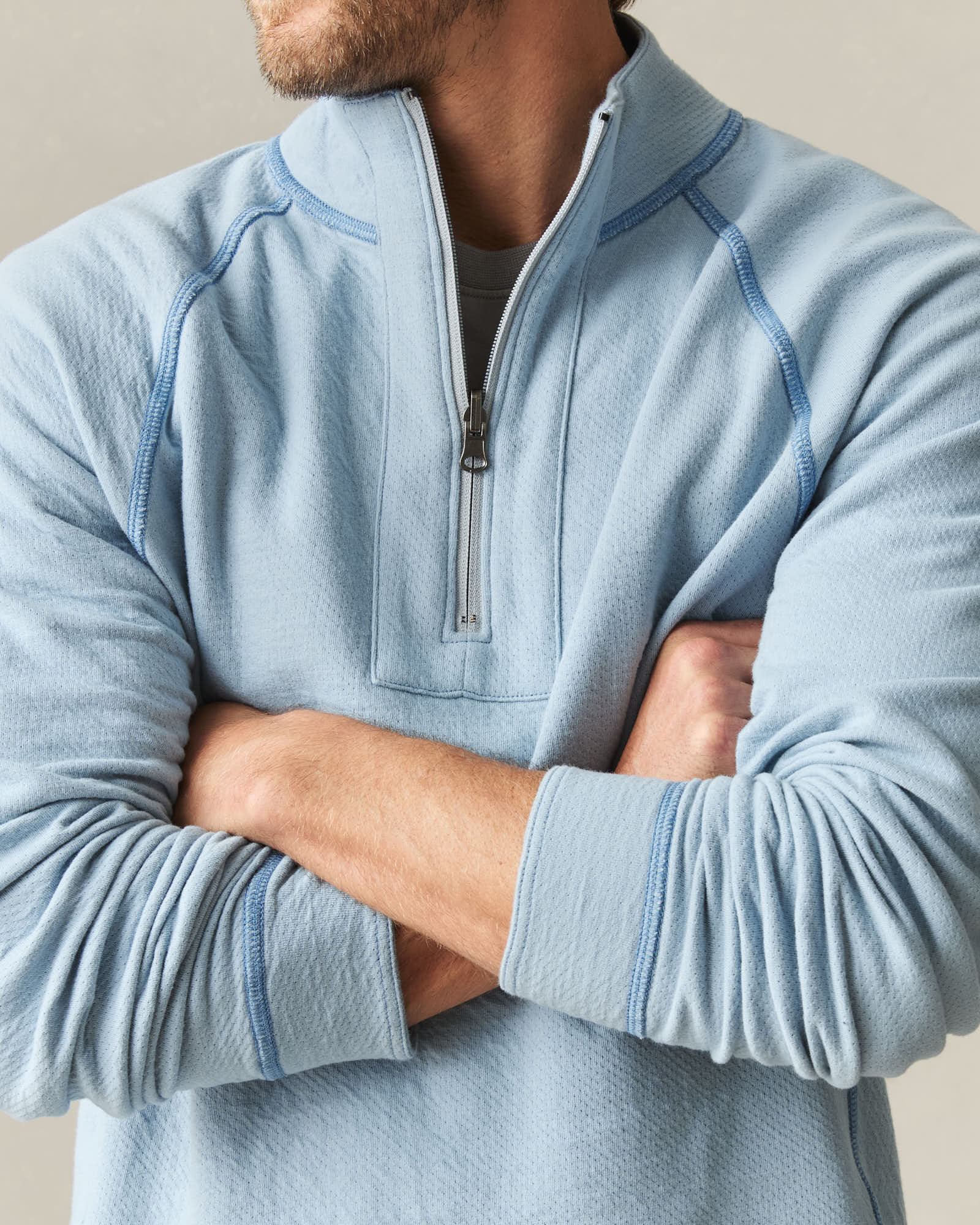 Men's Reversible Half Zip - Mountain Spring