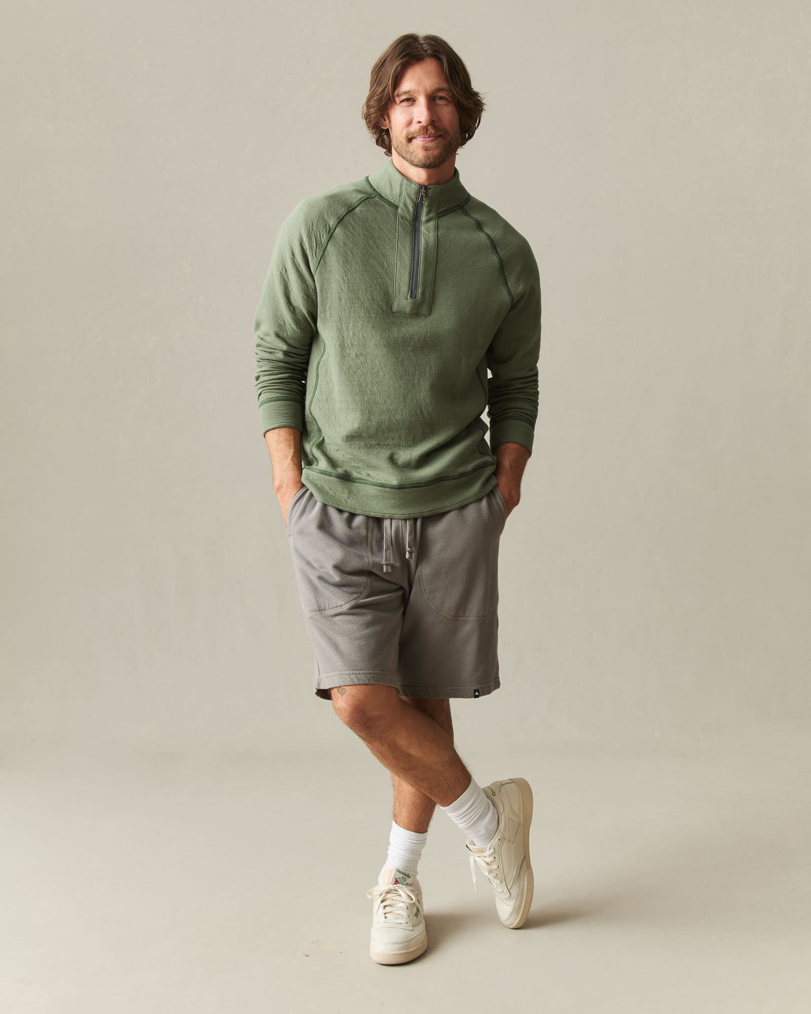 Men's Reversible Half Zip - Olvine