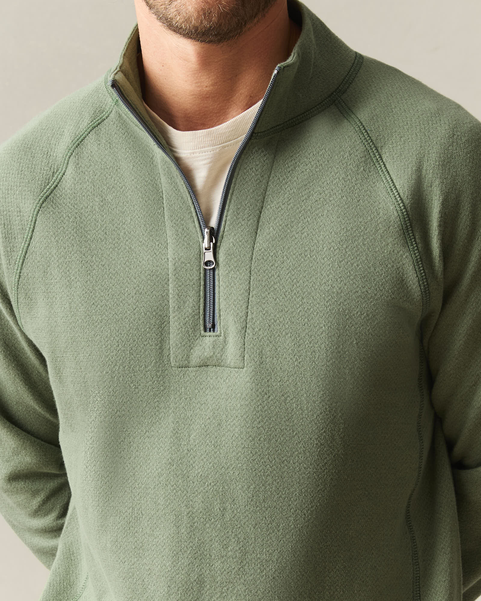 Men's Reversible Half Zip - Olvine