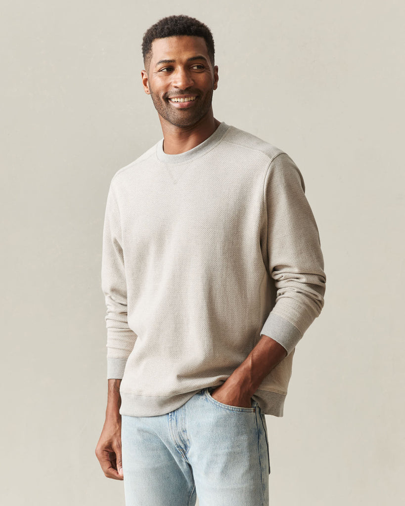 Men's Reversible Crew - Feather Grey