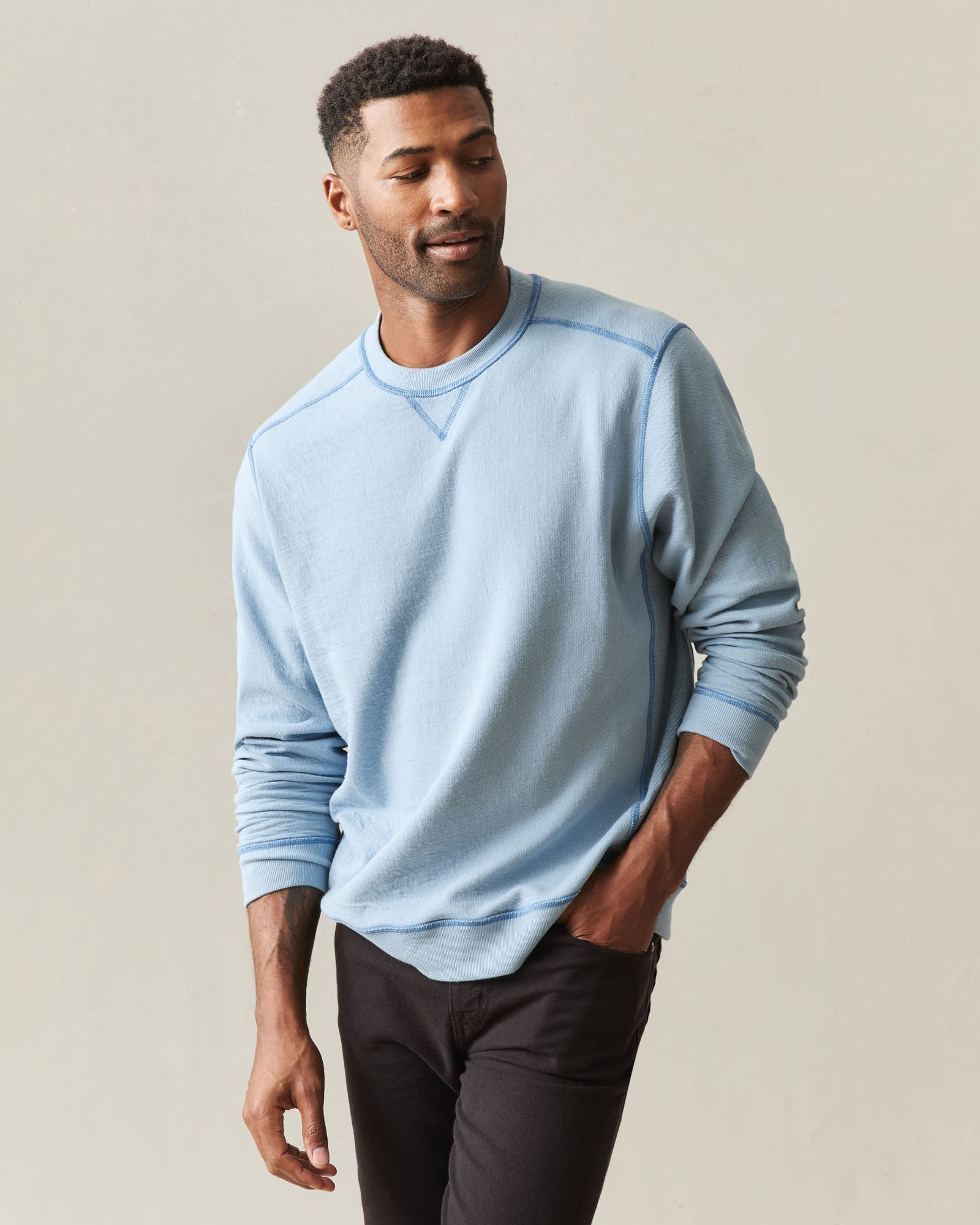 Men's Reversible Crew - Mountain Spring