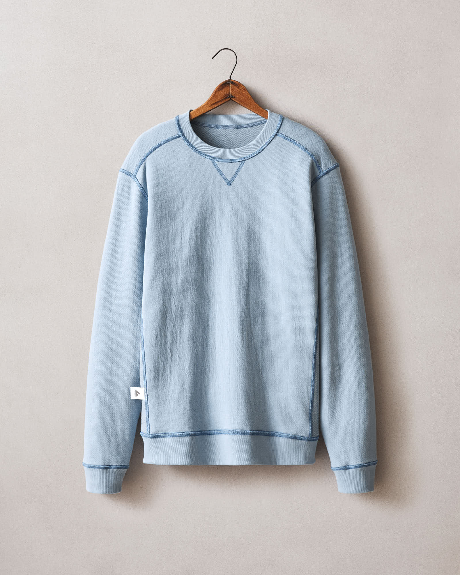 【Deuxieme Class 】CITY range スウェット Men's Reversible Crew - Mountain Spring
