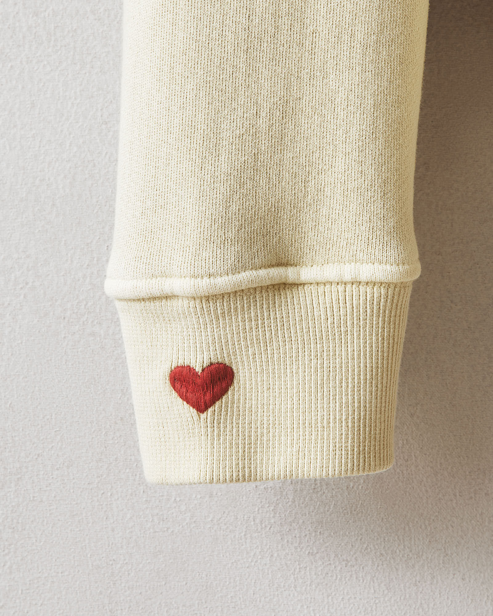 Unisex Relaxed French Terry Crew Sweatshirt - Valentine's Day - Pale K