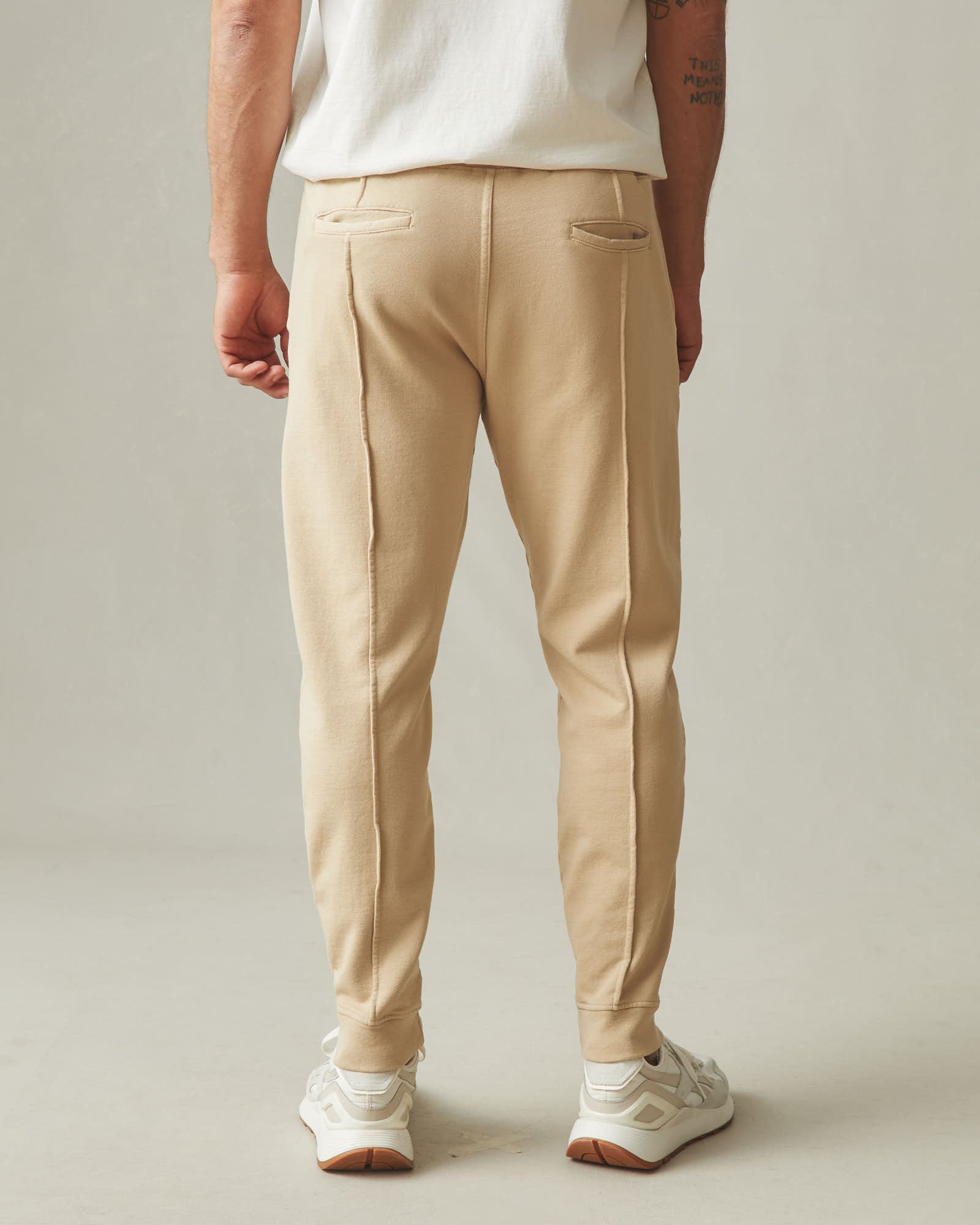 Men's Pintuck French Terry Jogger - Safari