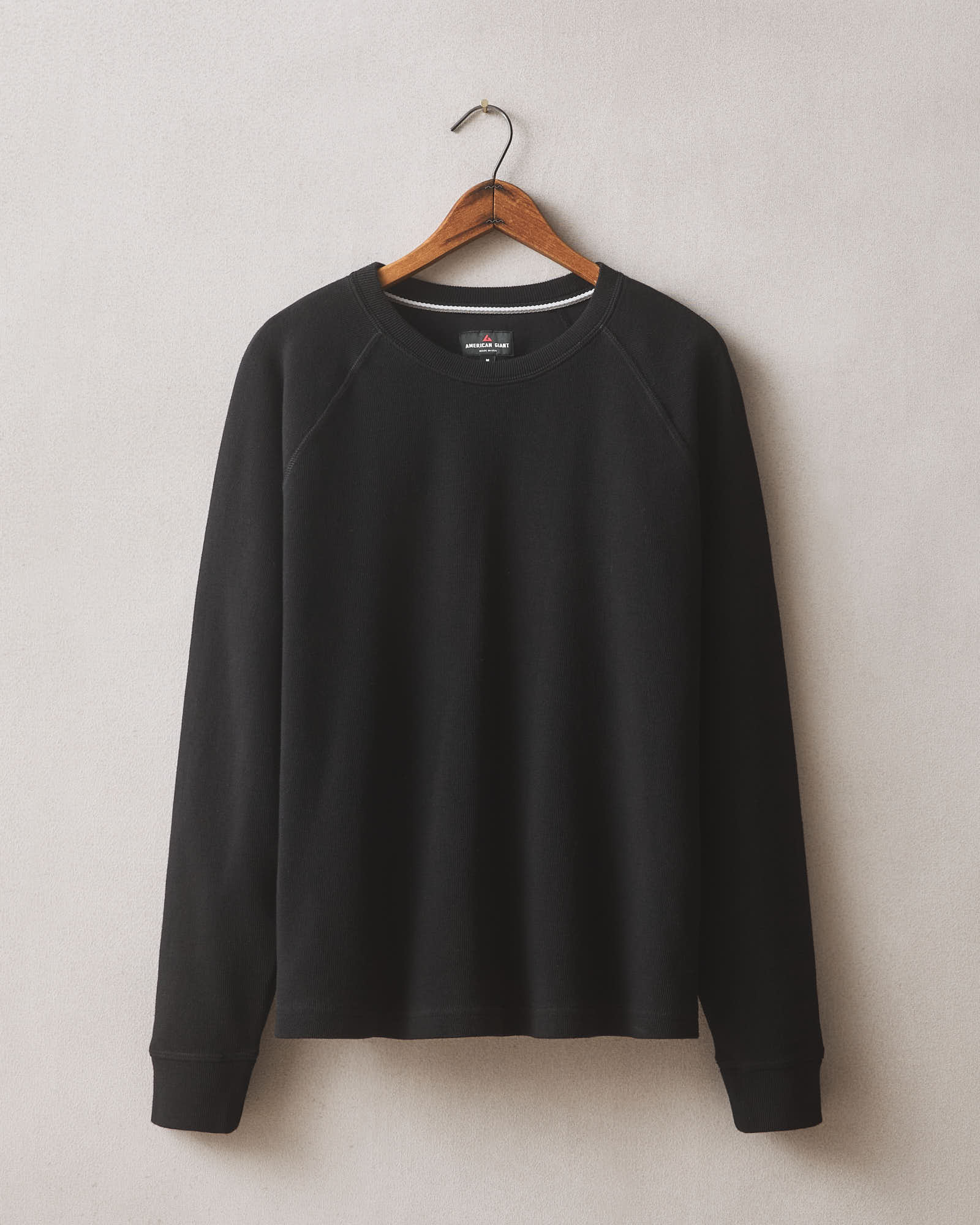 Men's Rib Crew - Black