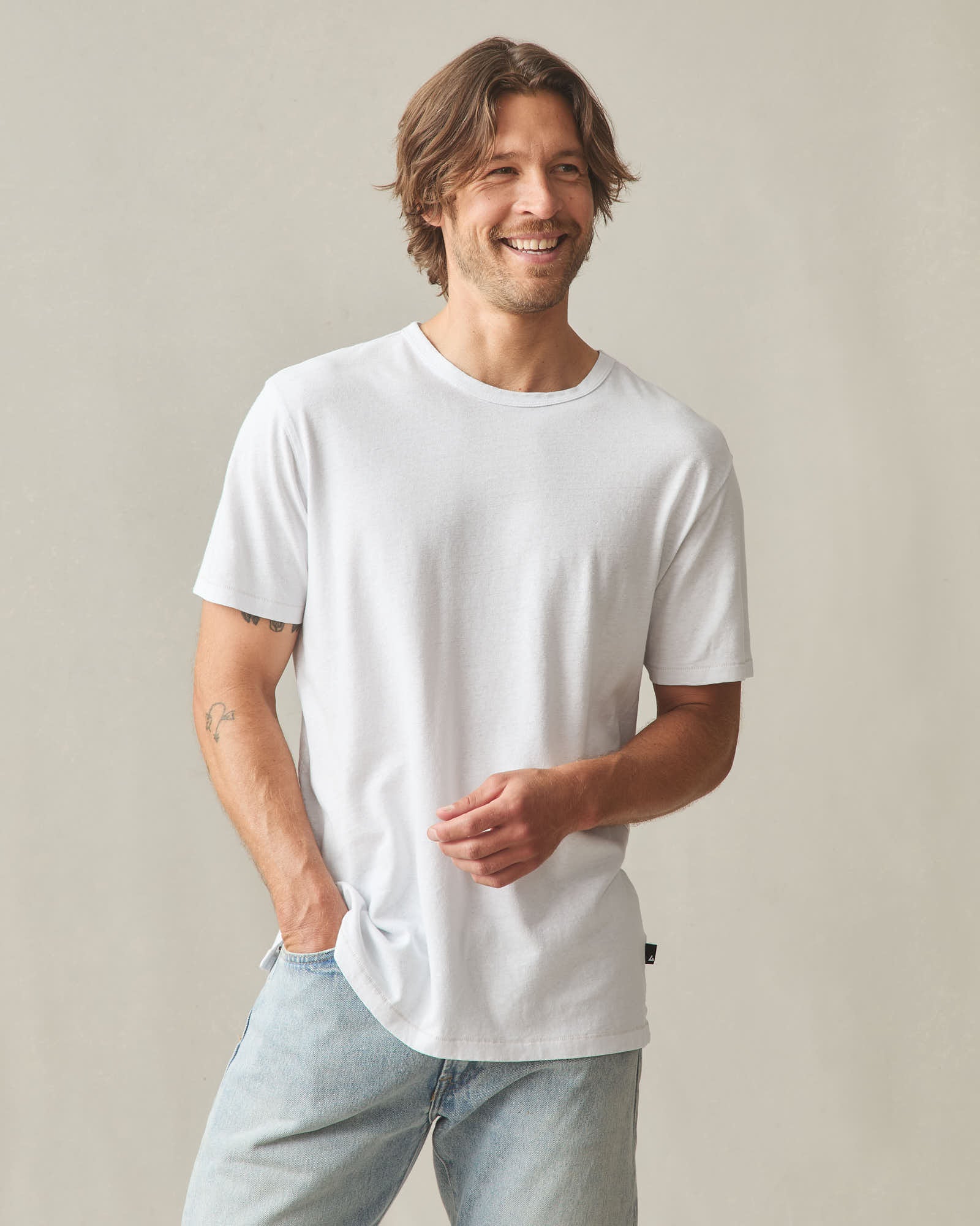 Alfani Men's 100% Combed Cotton Jersey Crew Neck T-Shirts - Pack Of 4, White, Size Large - View #10