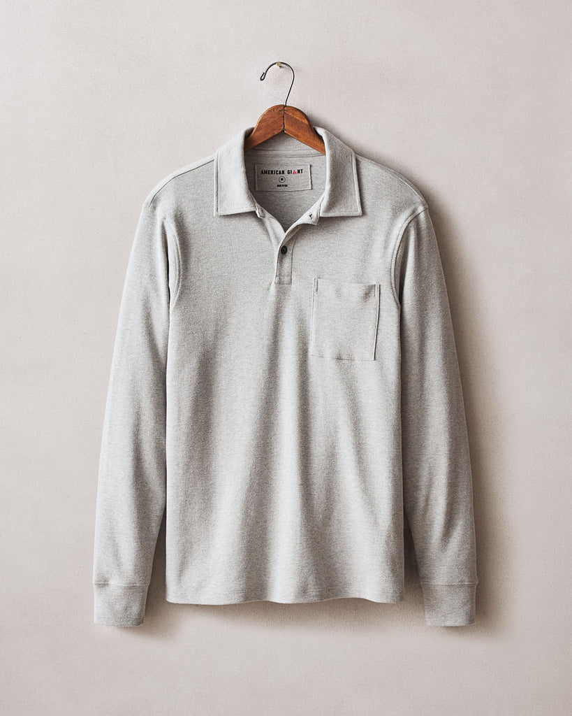 Men’s Brushed Long Sleeve Polo from American Giant - $118
