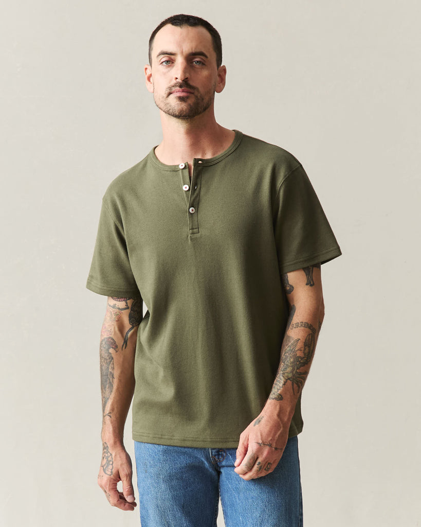 Men’s Brushed Henley from American Giant - $90