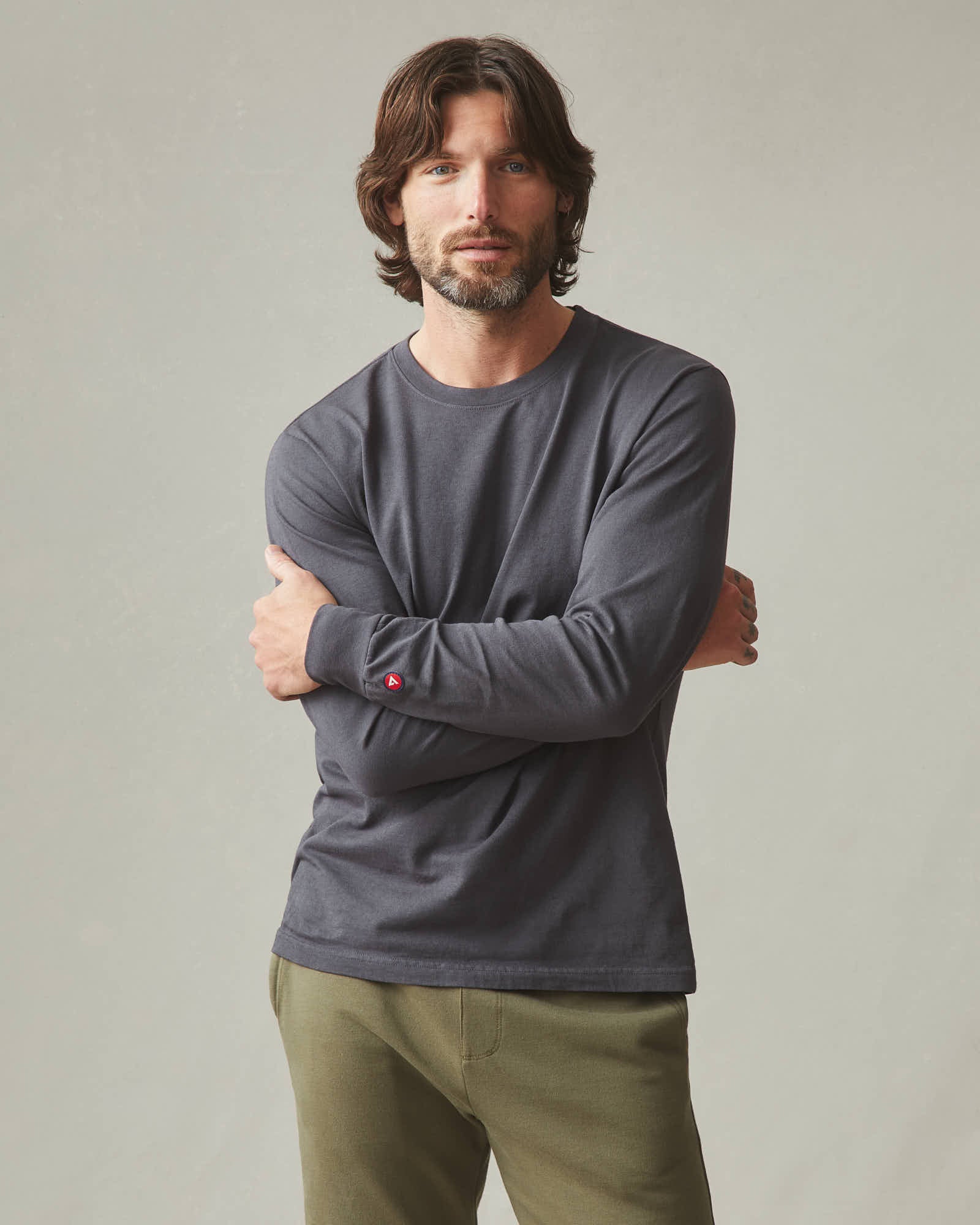 【GRAVER】25SS★ GT_DUSTY Vintage Raglan Long Sleeve T-Shirt Guinness Green and Grey Heathered Vintage Baseball Tee, XX