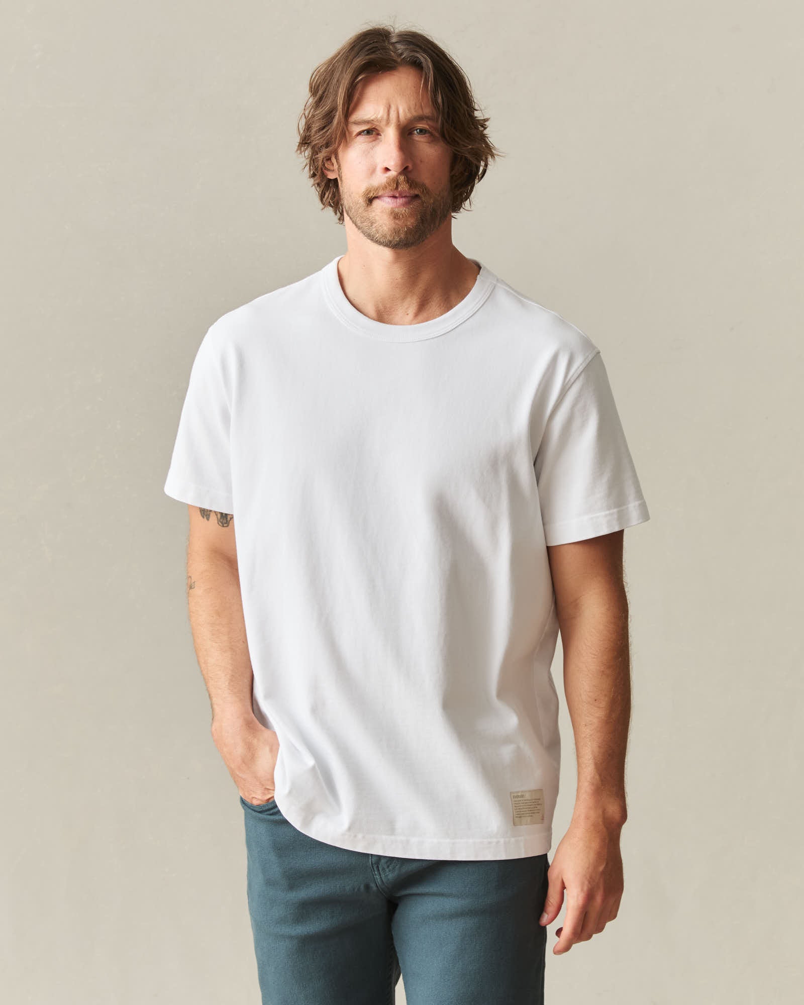 ALMAT PHOTO TEE ホワイト　BIGサイズ 0824. Supima® Oversized Tee - White – ASRV