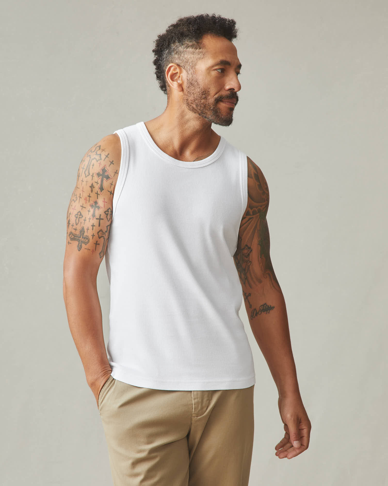 ロンハーマン　Bare Rib Tank Top タンクトップ　ホワイト　XS ロンハーマン Bare Rib Tank Top タンクトップ ホワイト XS ロン