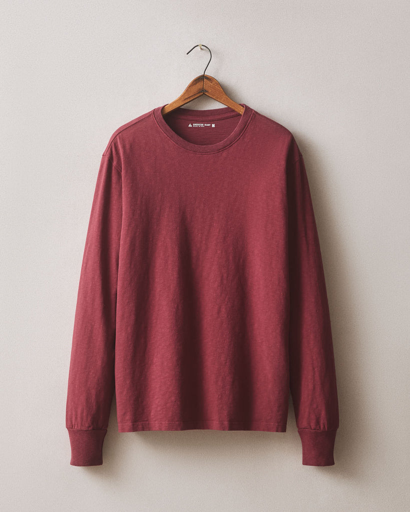 Men’s Premium Slub Crew Tee Long Sleeve