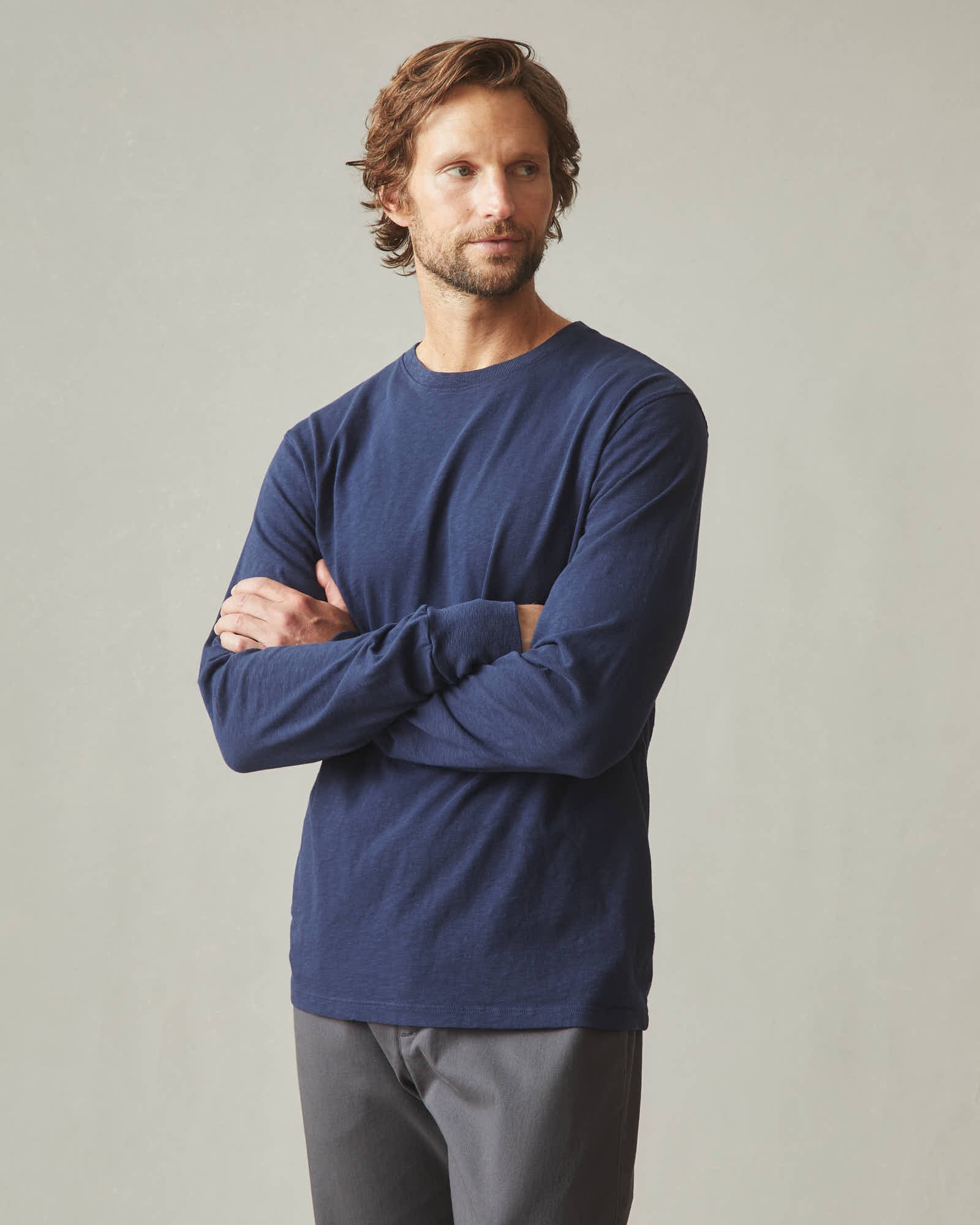 トップス ENNOY LONG SLEEVE HEM RIB TEE NAVY ennoy Long sleeve hem rib tee ennoy Long sleeve hem rib tee NAVY