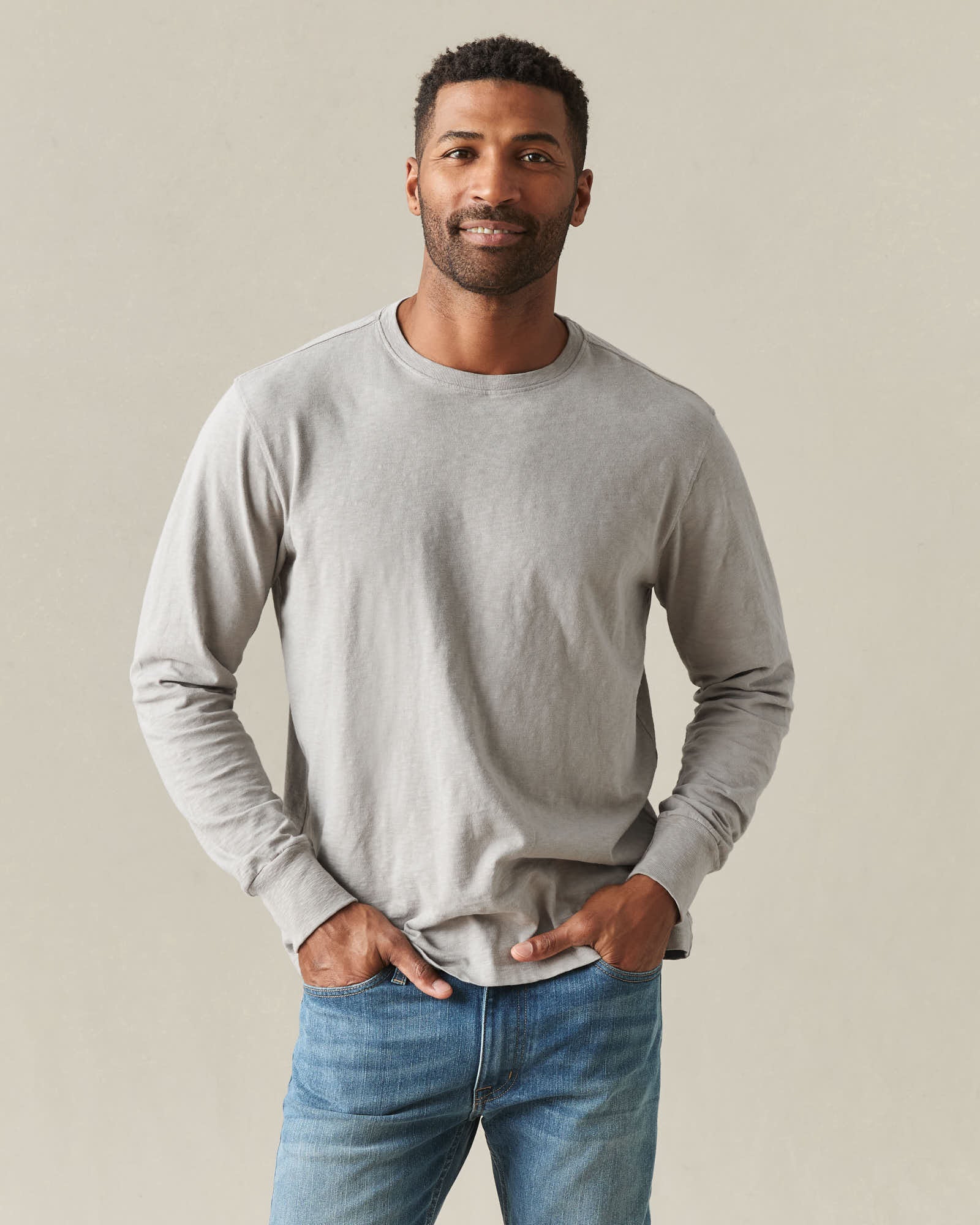 し*ぶ様 g'morning crew Long Sleeve Tee Men's Premium Slub Crew Tee Long Sleeve - Morning Dove