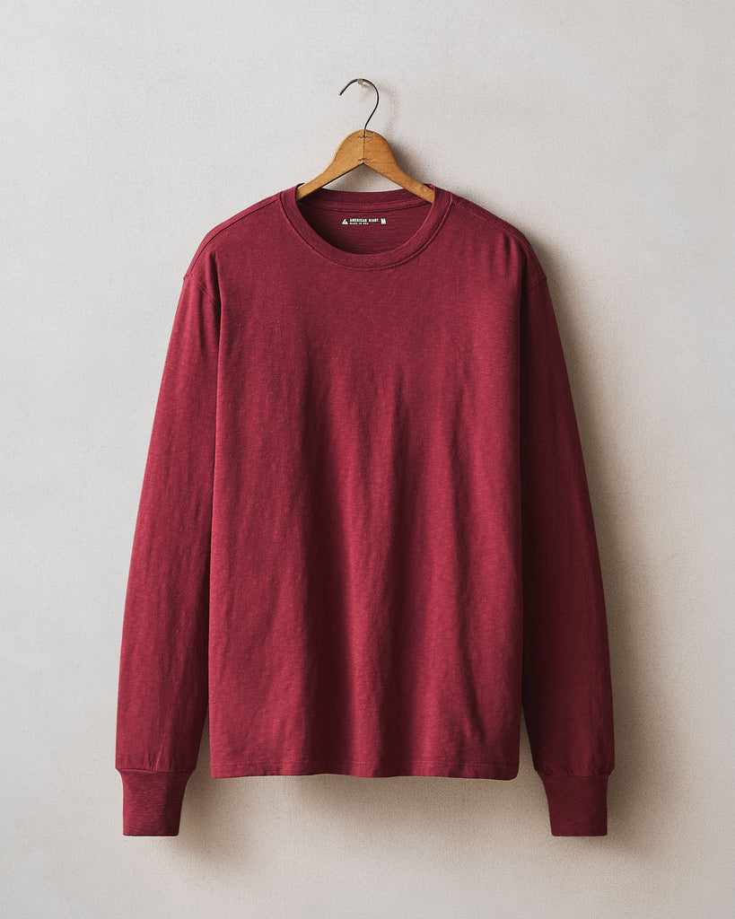 Men’s Premium Slub Crew Tee Long Sleeve