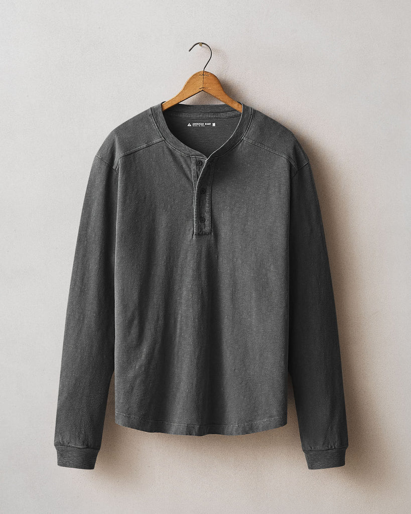 Men’s Broken-In Premium Slub Long Sleeve Henley