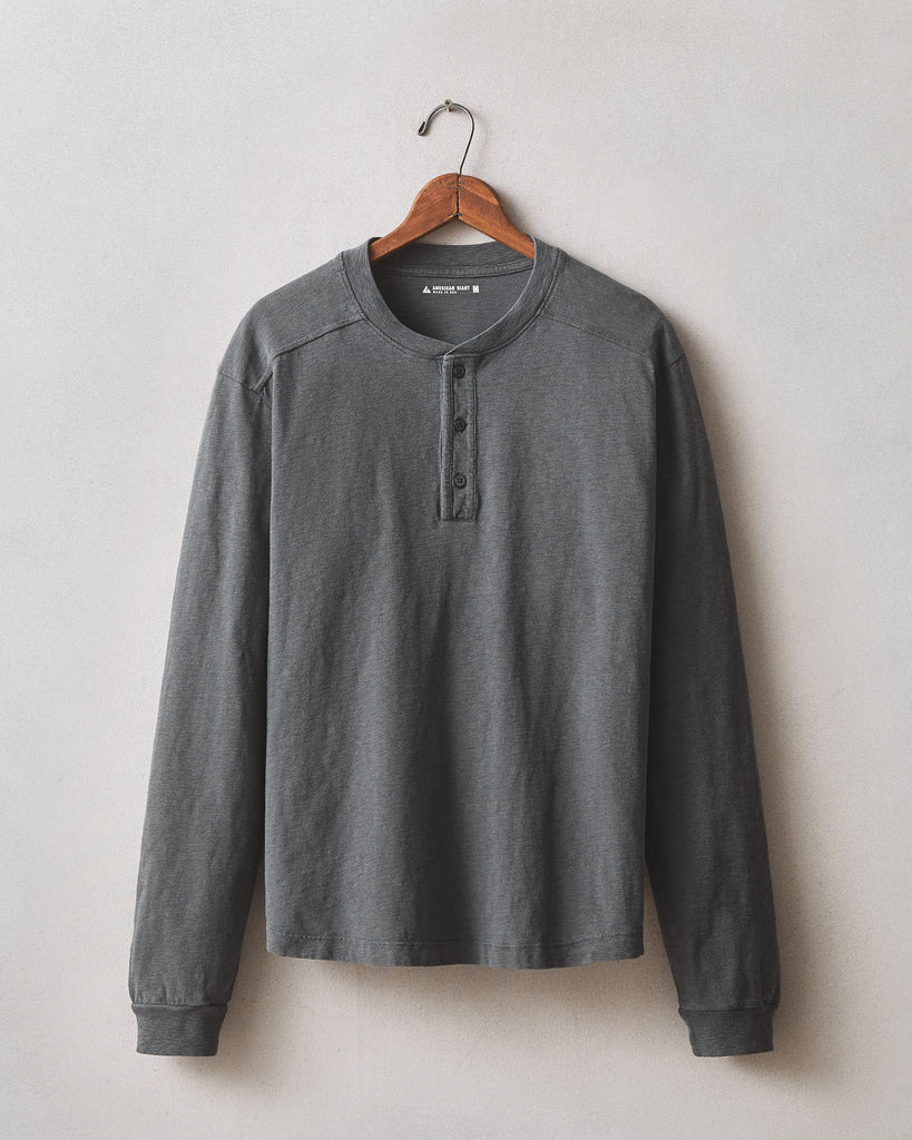 Men’s Broken-In Premium Slub Long Sleeve Henley