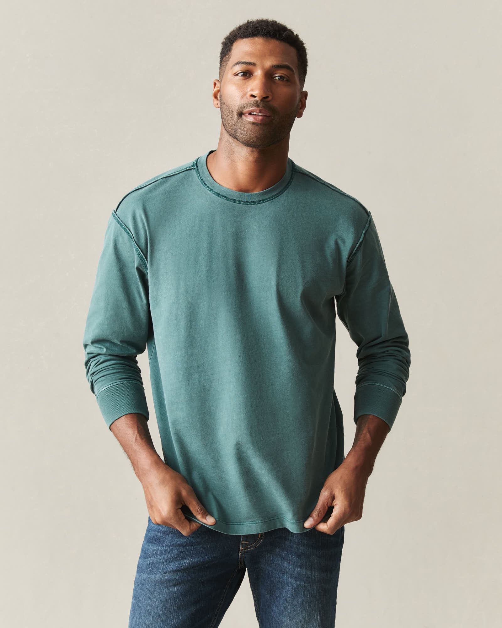 Men's Midweight Long Sleeve Tee - Jasper