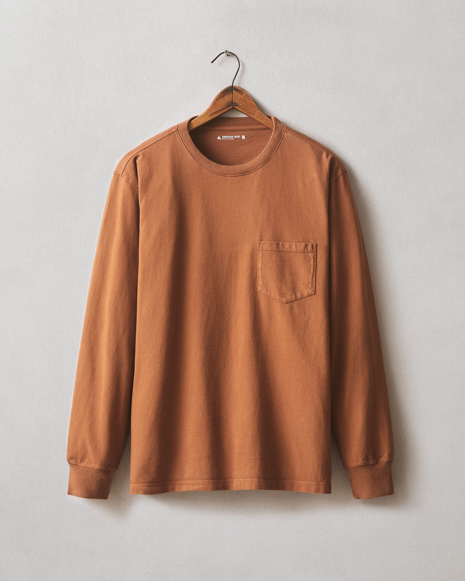 Men's Long Sleeve Pocket Tee - Tortoise Shell