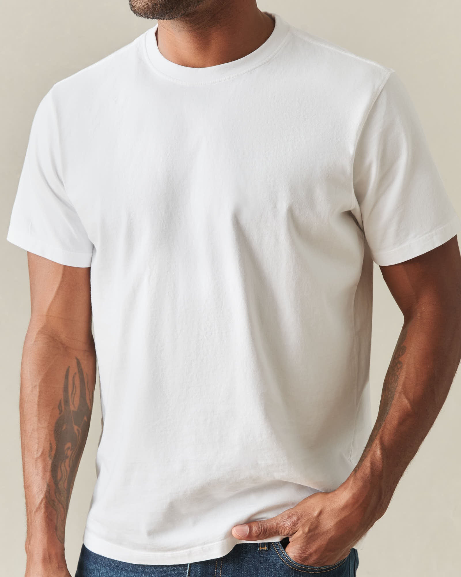 Men's Midweight Tee - White