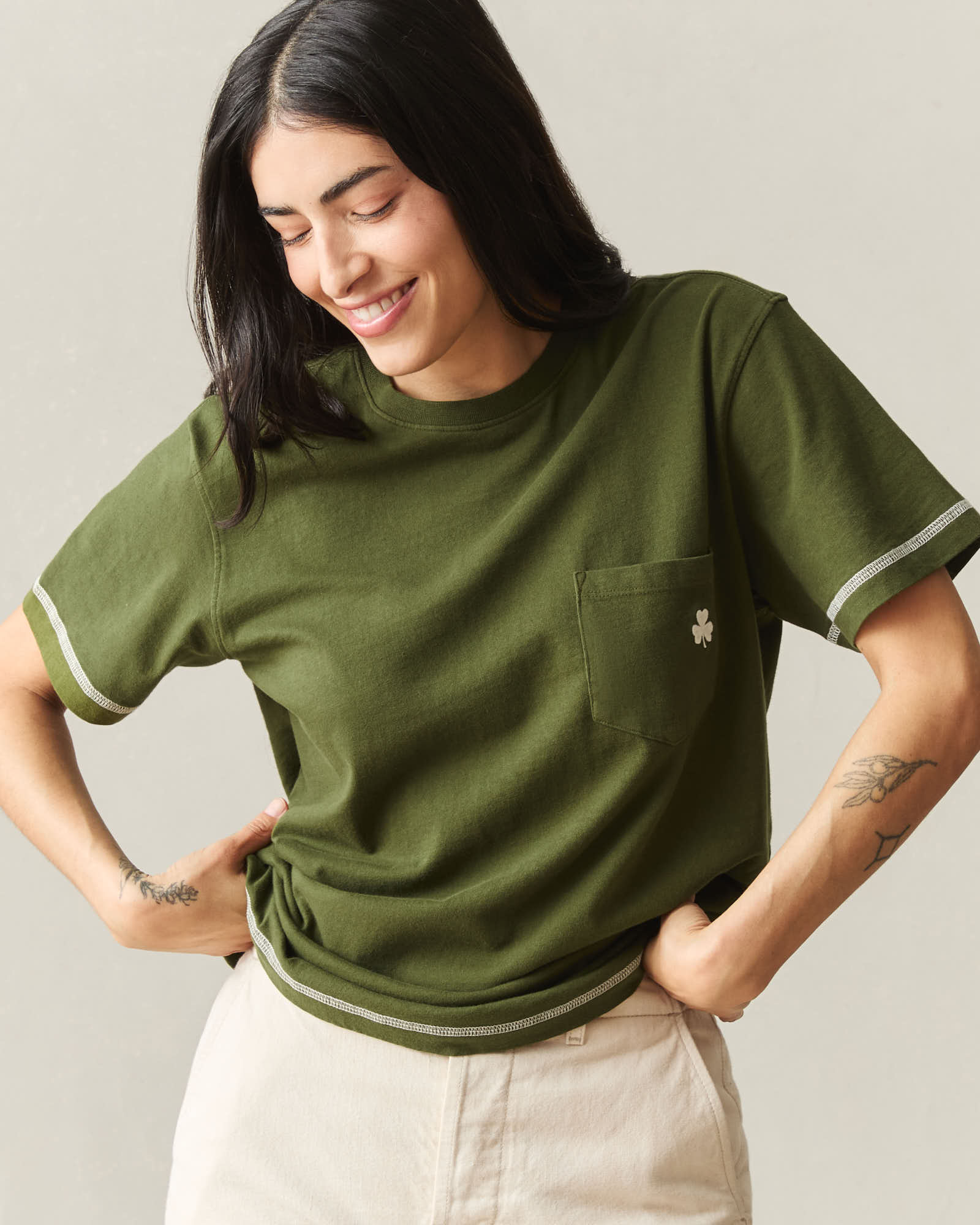 Unisex St. Patrick's Pocket Tee - Rifle Green