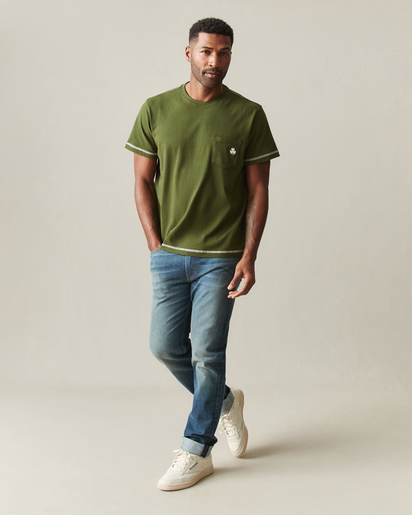 Unisex St. Patrick's Pocket Tee - Rifle Green