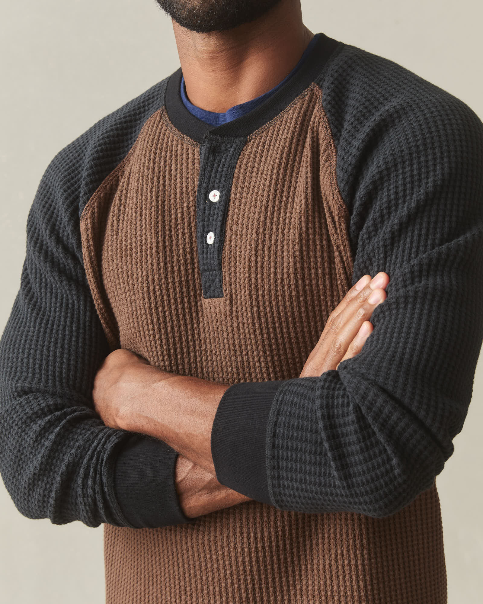 AMERICANA  HENLEY ワッフルプルオーバー Waffle Henley Long Sleeve Shirt – The American Outdoorsman