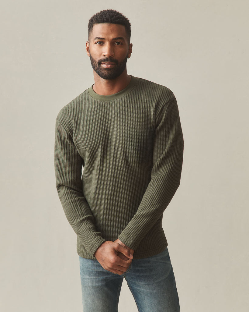 Men’s Waffle Long Sleeve Crew