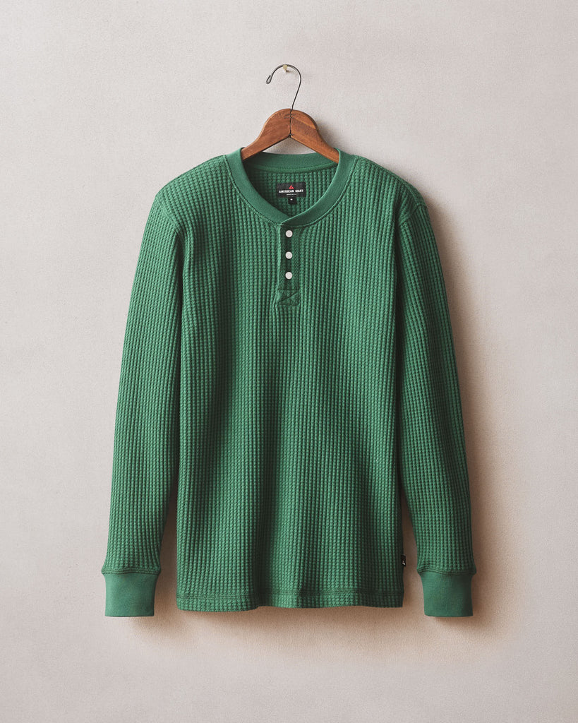Men’s Waffle Long Sleeve Henley