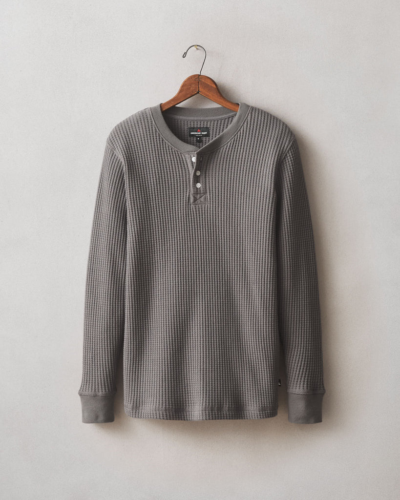 Men’s Waffle Long Sleeve Henley