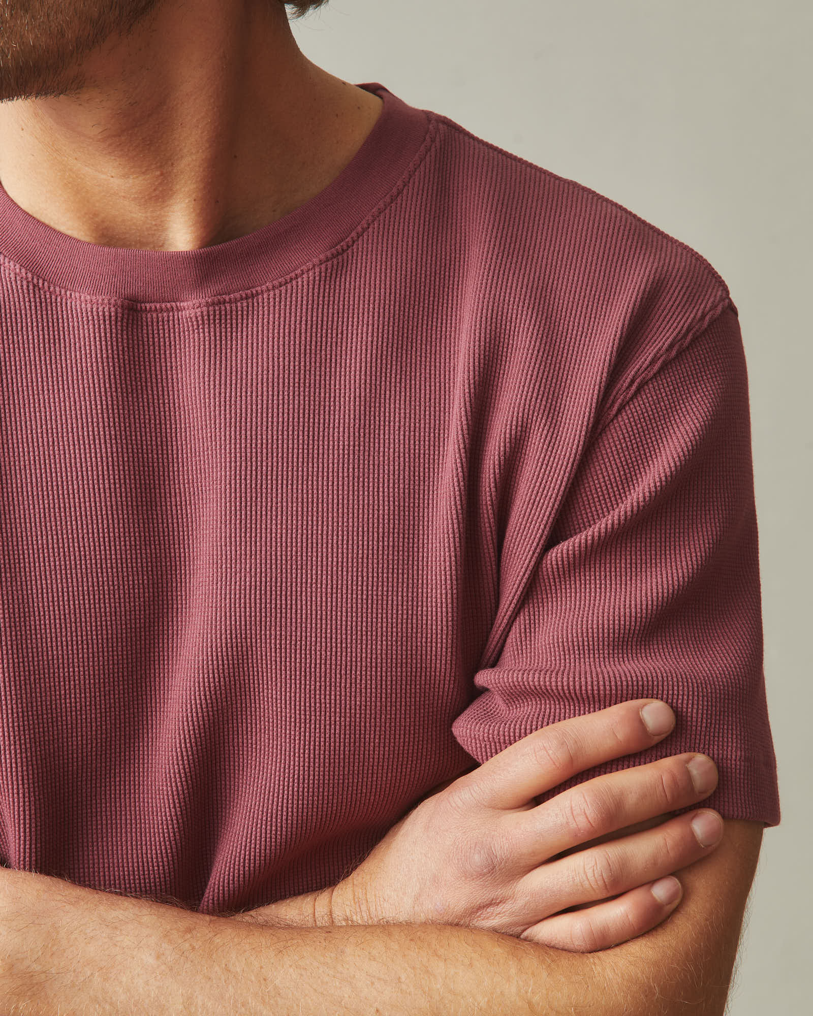 Men's Waffle Crew Tee - Wild Ginger