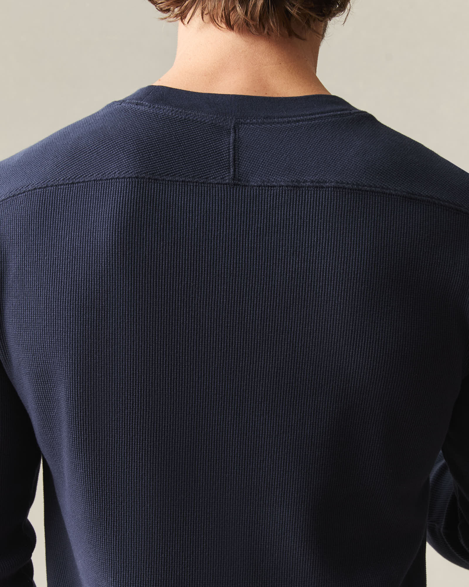 Men's Thermal Long Sleeve Crew Tee - True Navy