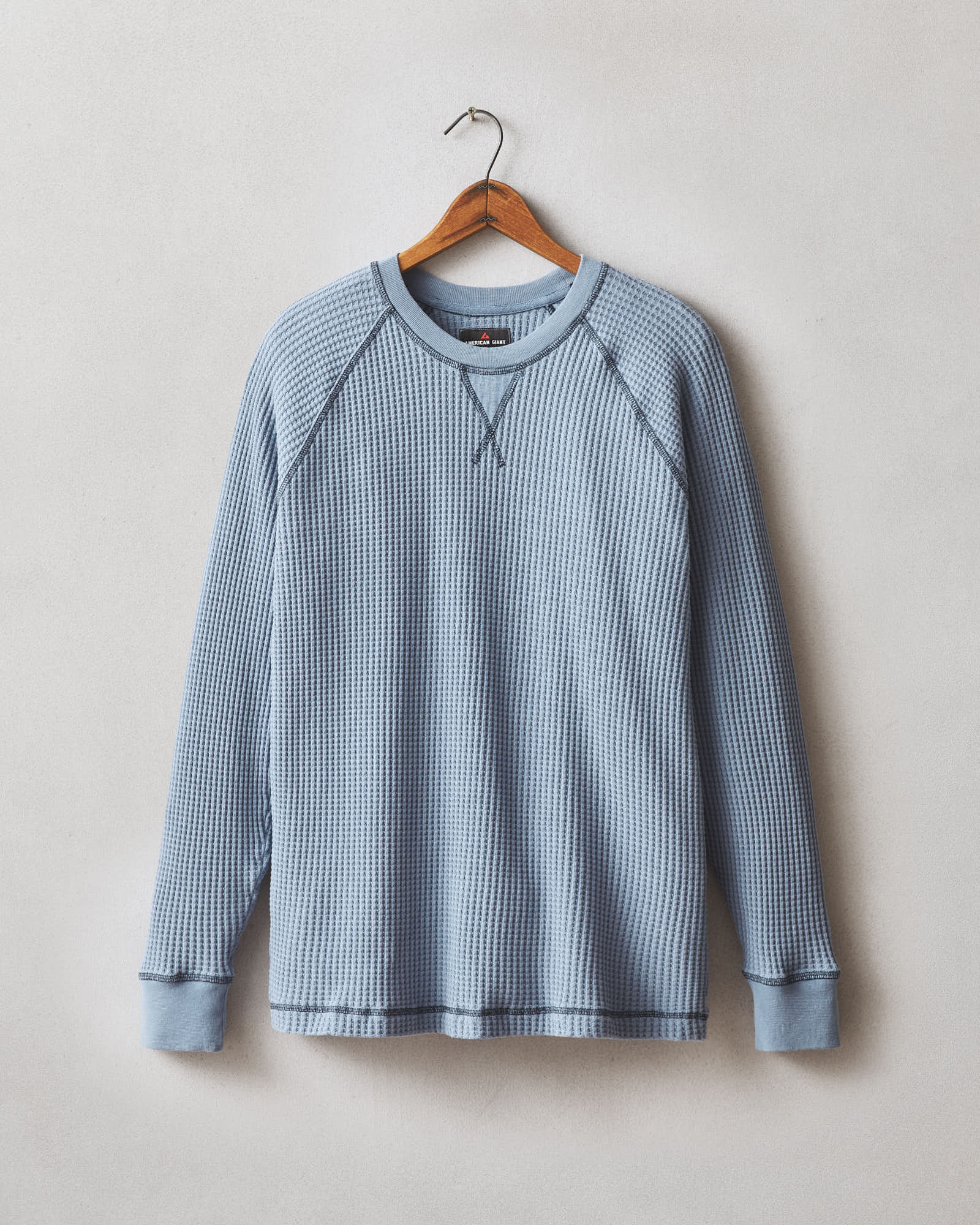 Men's Waffle Crew Long Sleeve - Beach Horizon