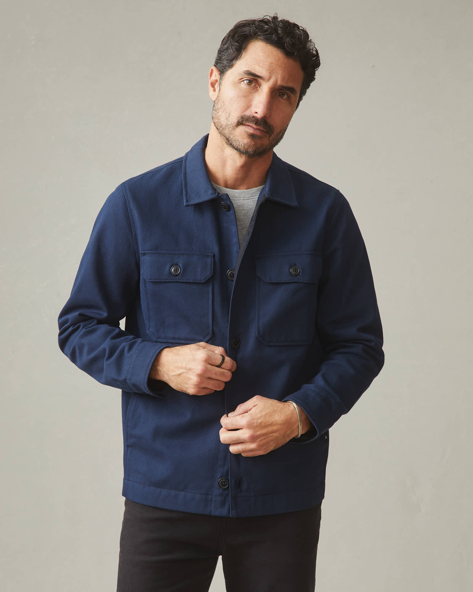 Men's Shirt Jacket - Navy