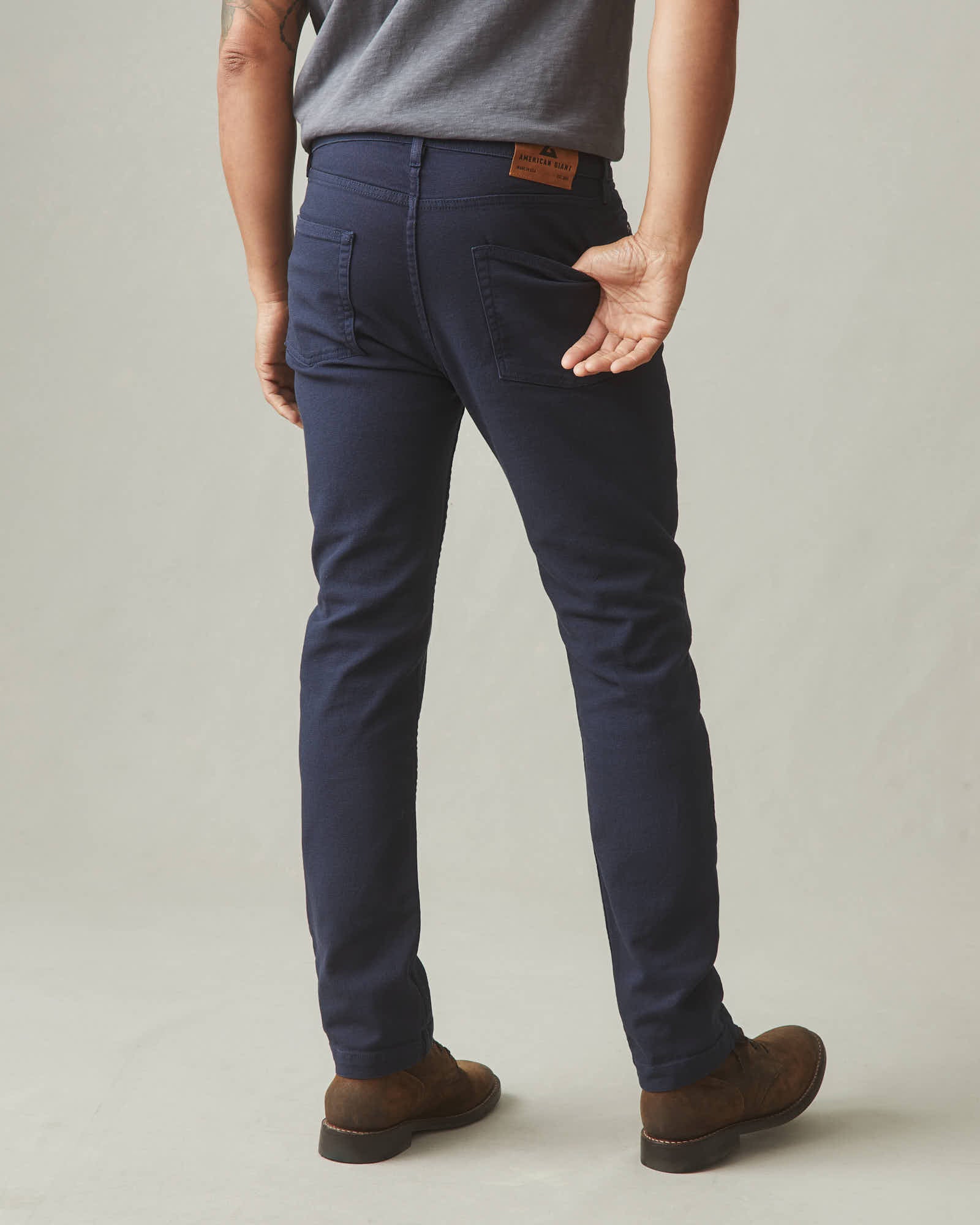 High Waisted Straight Leg British Navy Deckhand Cargo Pants