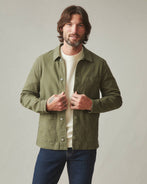 CHECK EMBROIDERY NO COLLAR JACKET