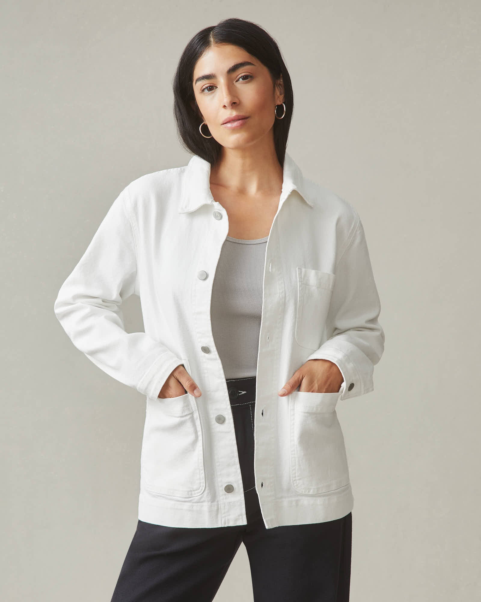 Unisex Roughneck Chore Jacket - Natural