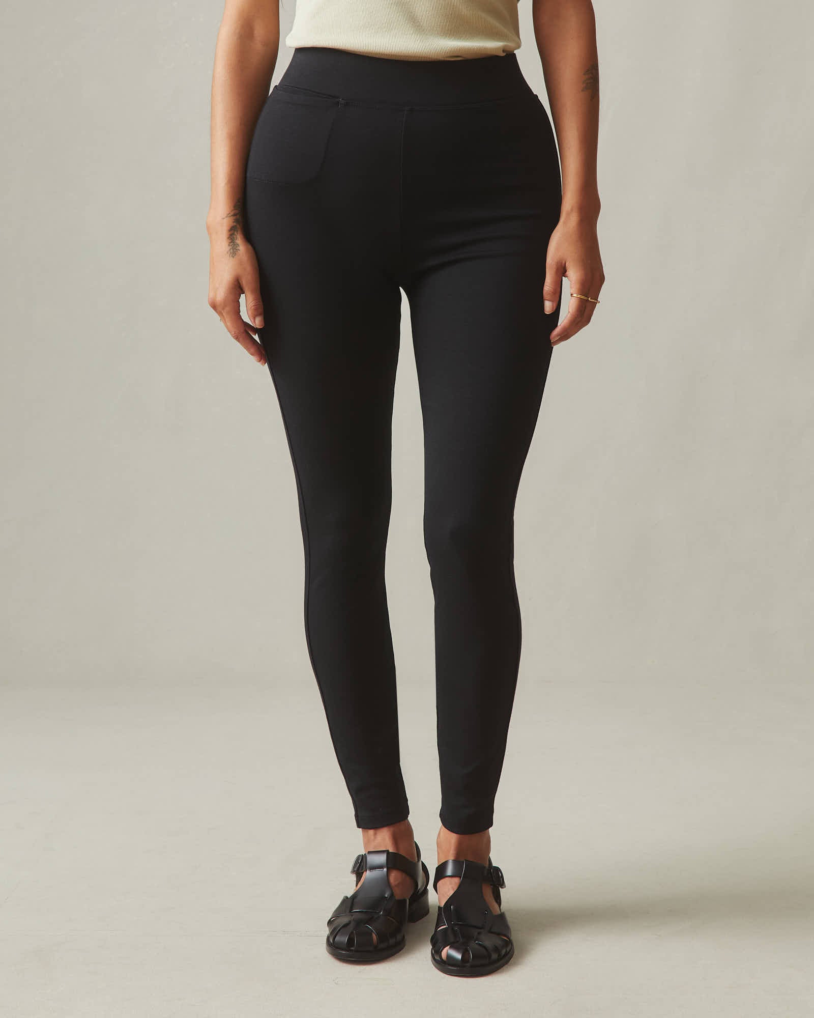 american giant cigarette pant All Day High Waist Pants in Brown Soft yet structured American Giant Women's Cigarette Pant,