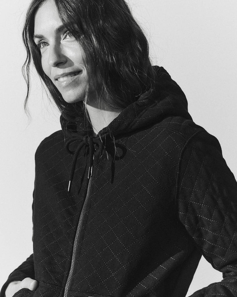 Women’s Diamond Stitch Relaxed Classic Full Zip