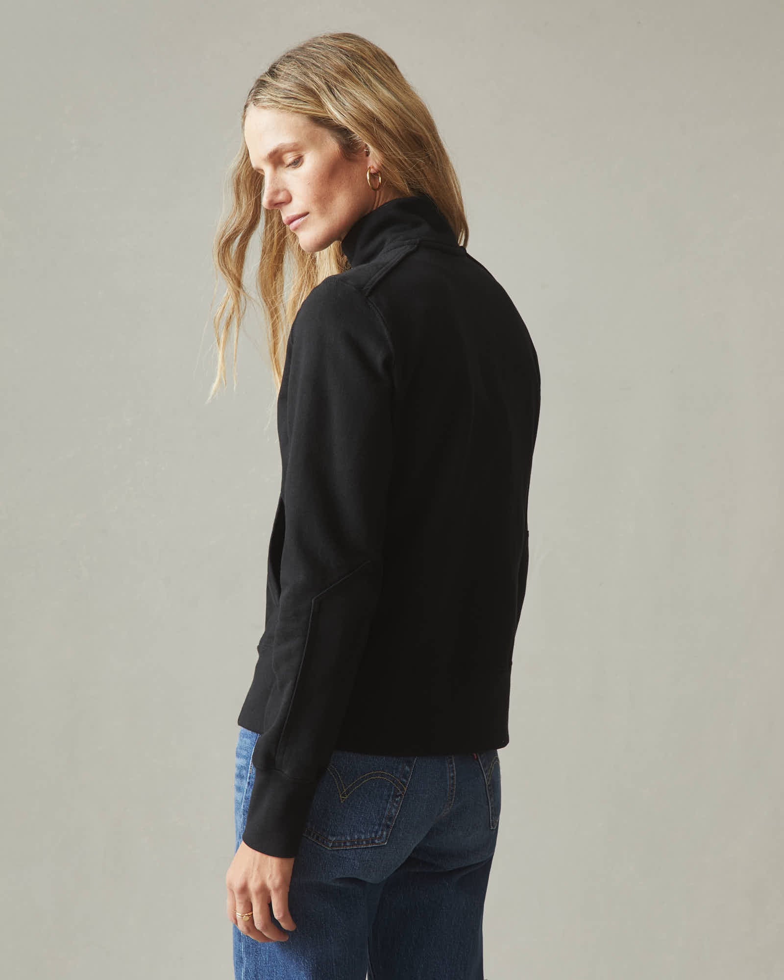 Moto Full Zip Black