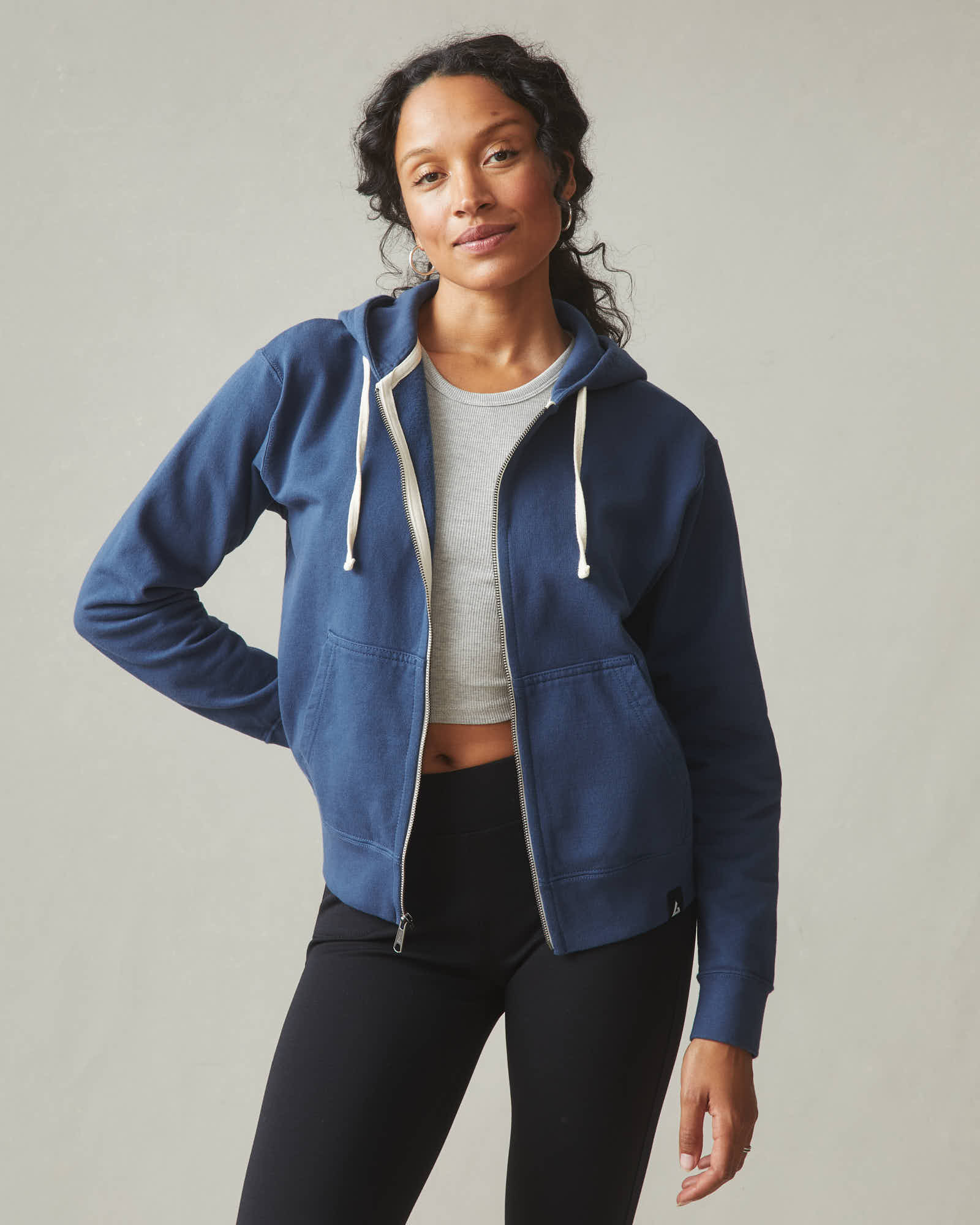 Women's Midweight Full Zip - Varsity Blue
