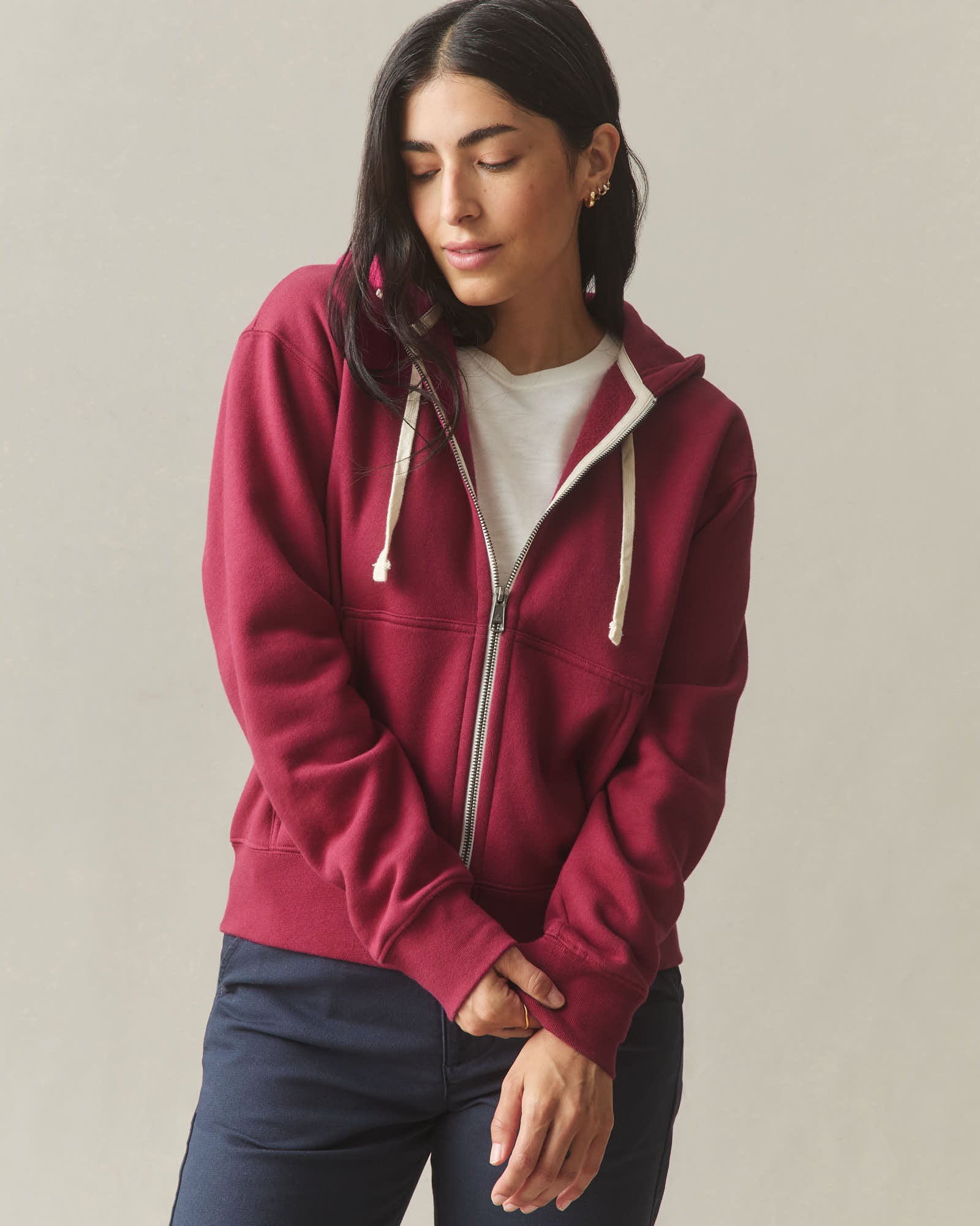 Women's Carolina Full Zip - Pomegranate