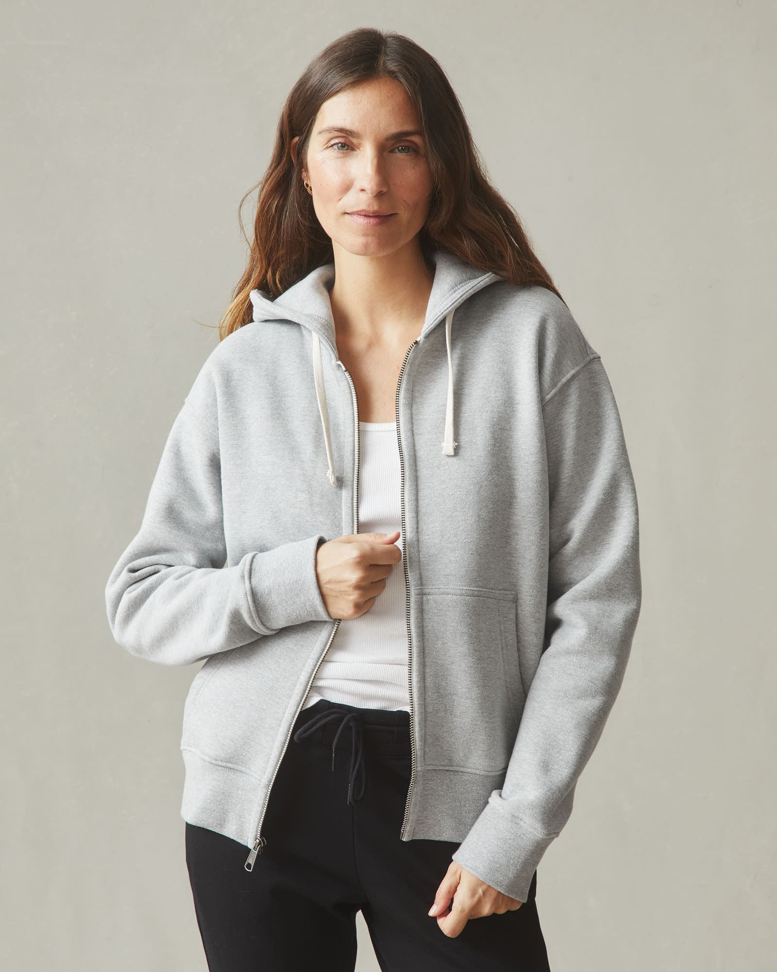Women's Midweight Full Zip - Athletic Heather