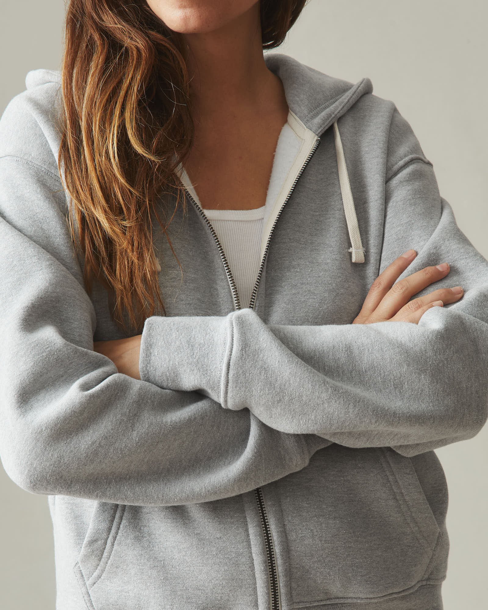 Women's Midweight Full Zip - Athletic Heather