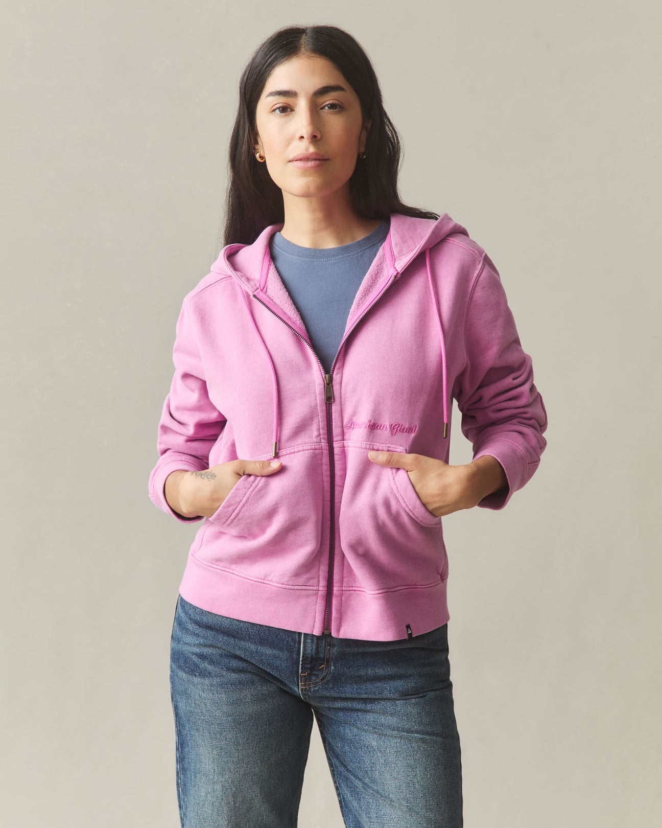 Women's Full Zip Hoodies, Active Hoodies American Giant