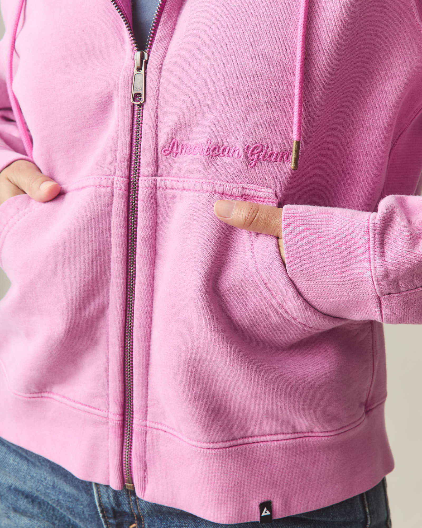 Women's Vintage Wash Relaxed Classic Full Zip - Washed Fiji Flower