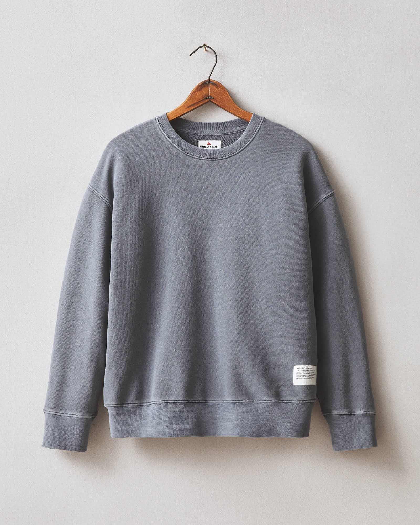 Women's Relaxed French Terry Crew - Metropolitan Grey